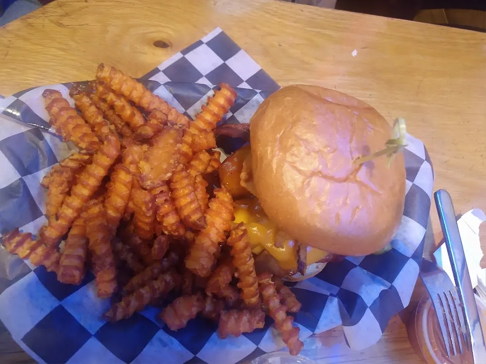 Whiskey BBQ Bacon Burger